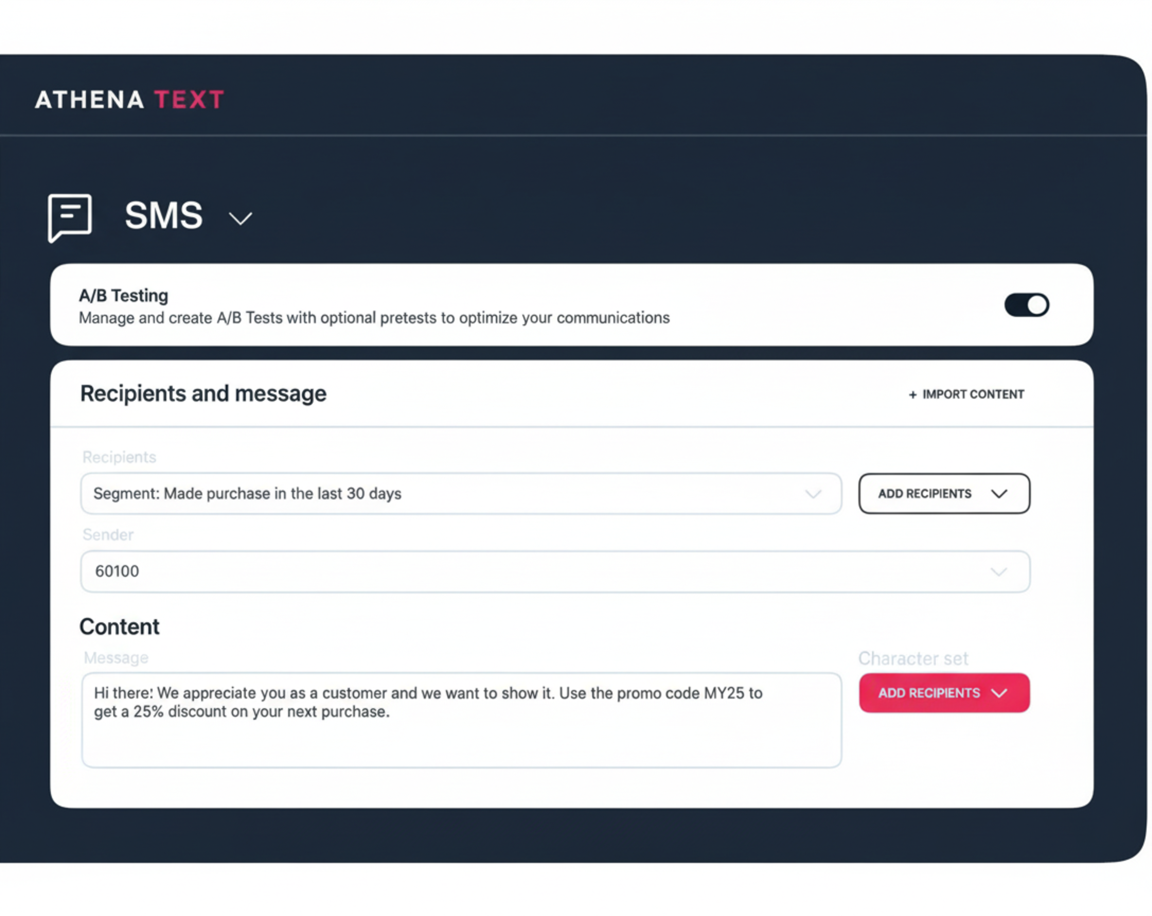 SMS segmentation