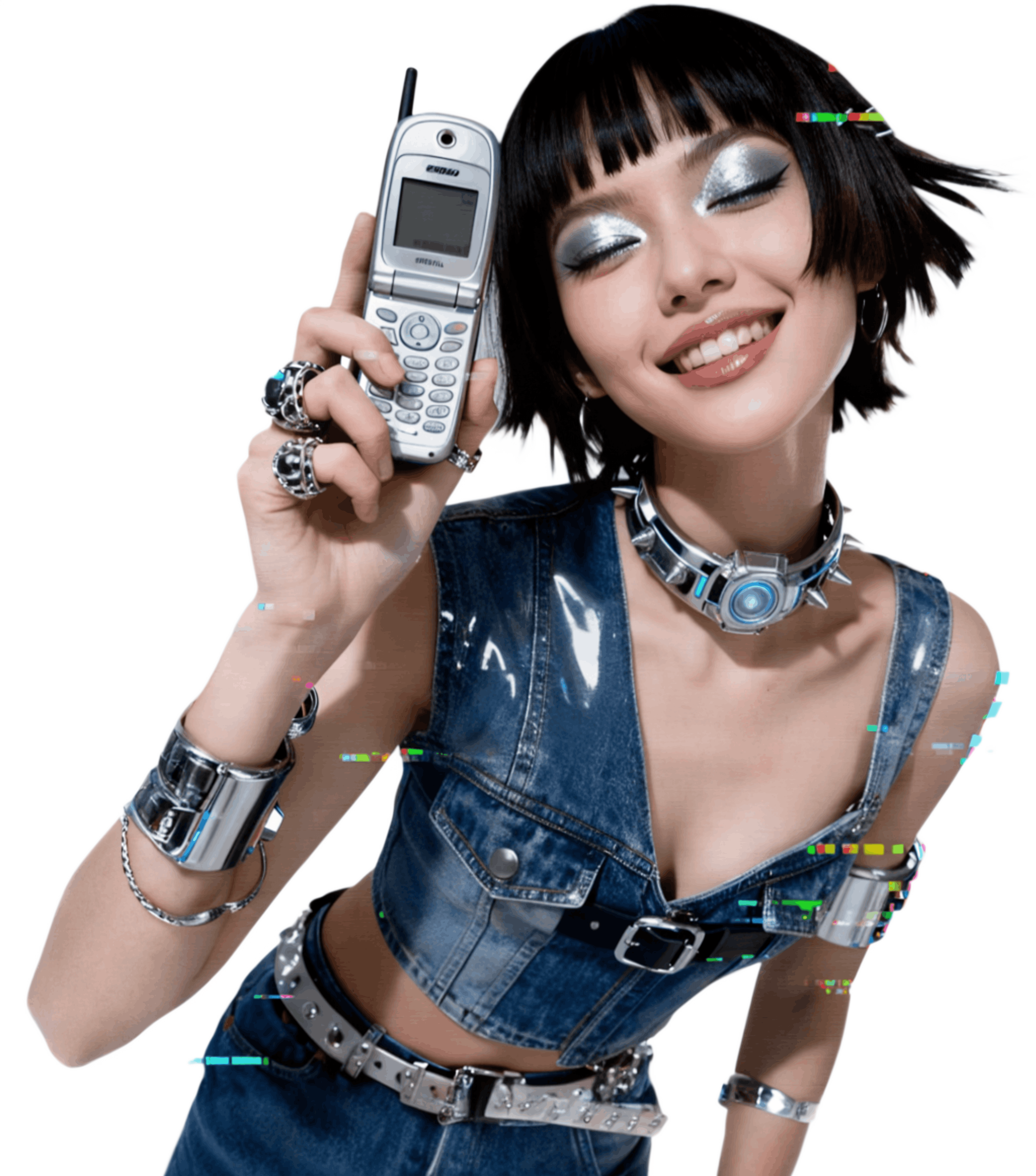 Woman holding a phone